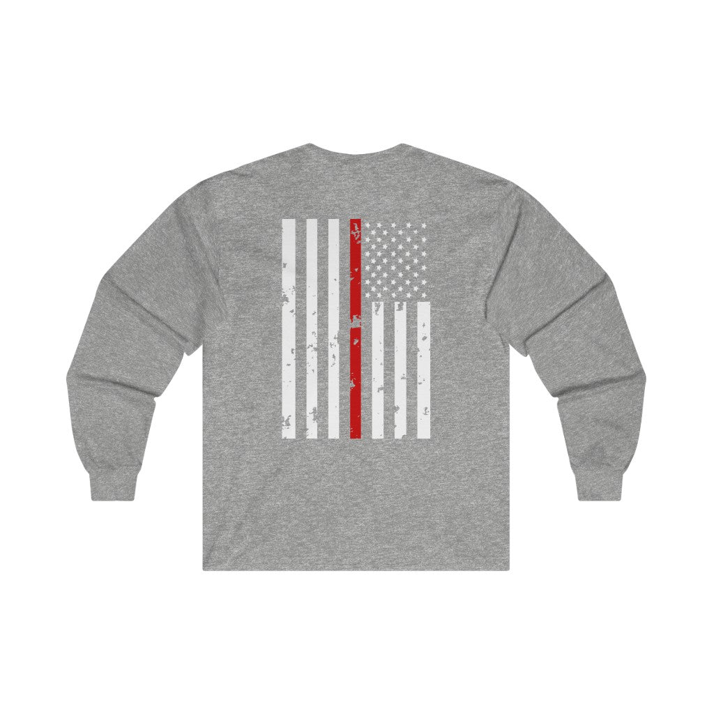 Red Line Flag Long Sleeve Shirt