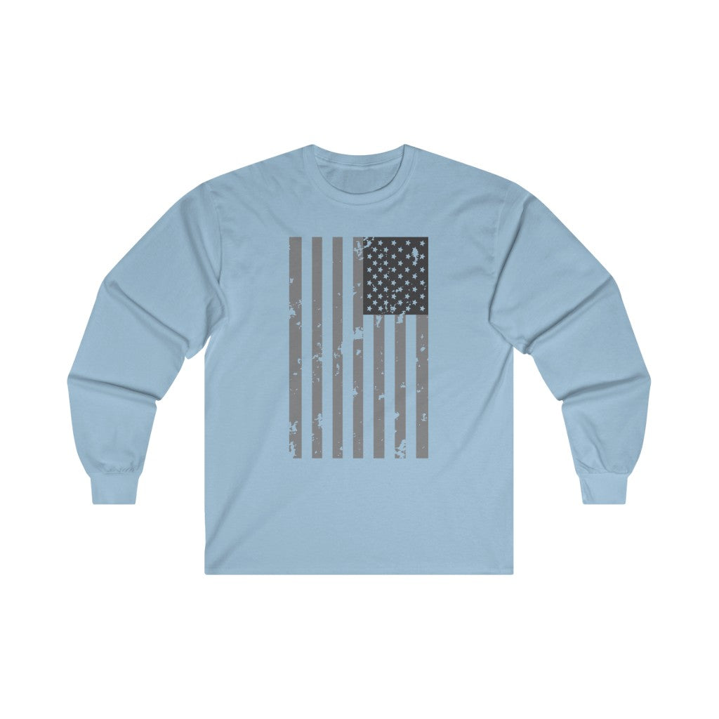 Inverted Weathered Flag Long Sleeve Shirt