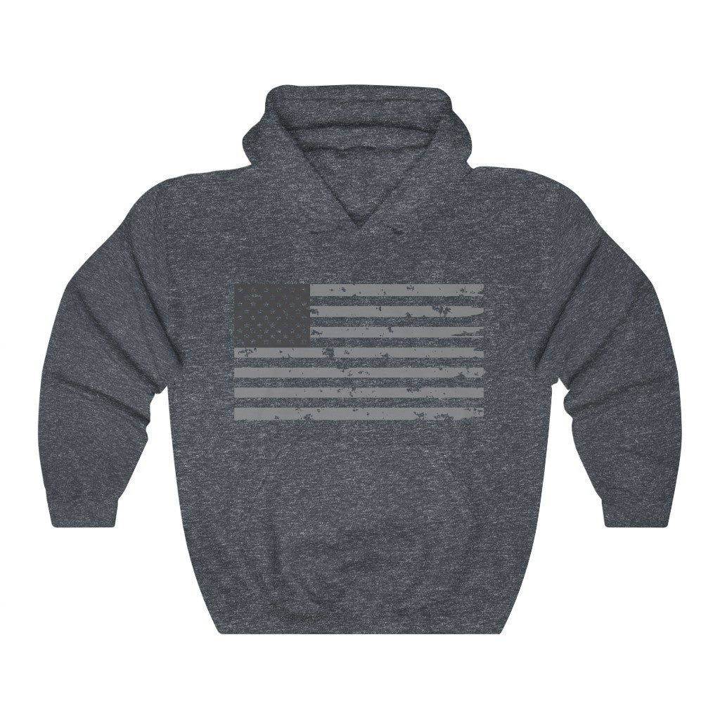 Inverted Weathered Flag Hooded Sweatshirt