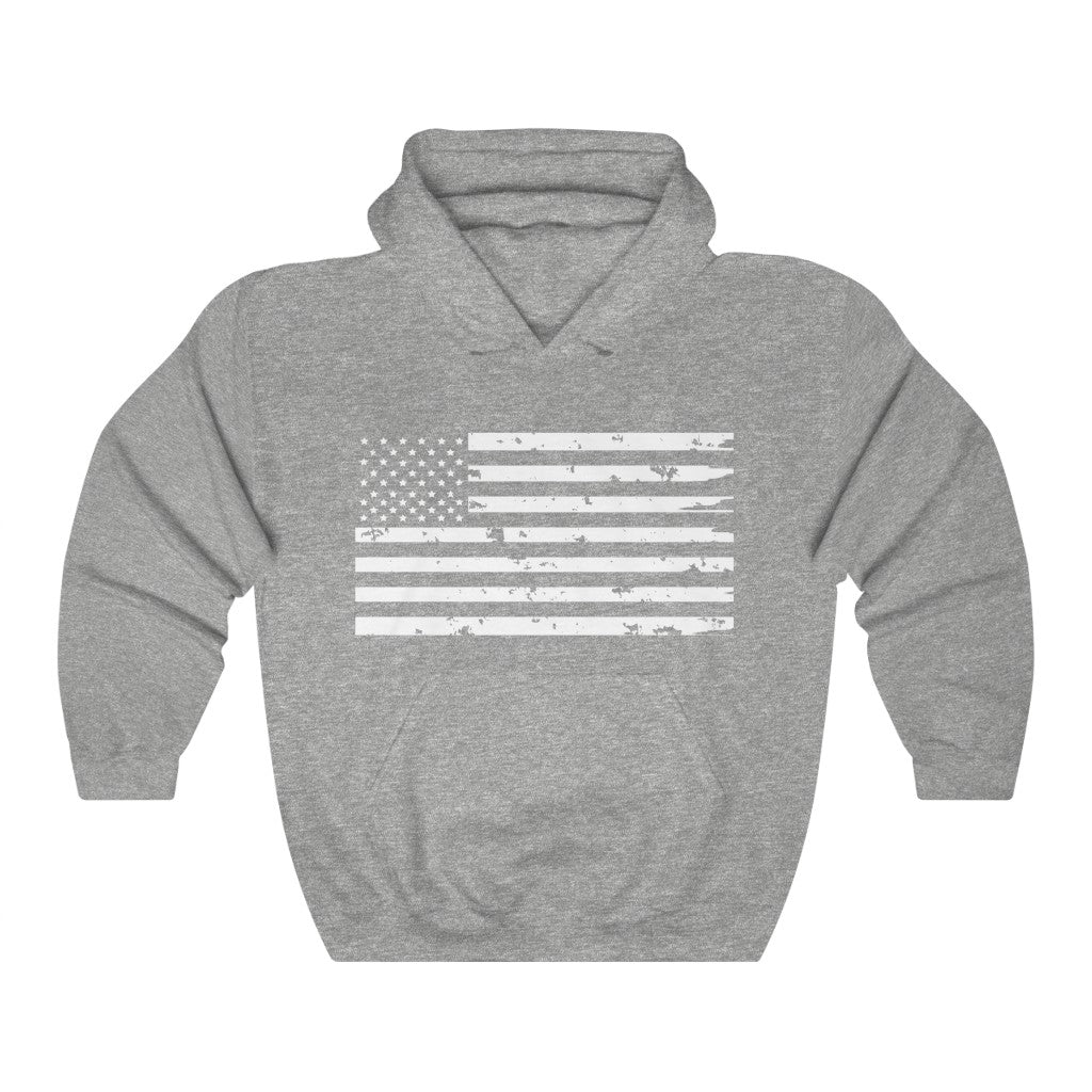 Weathered Flag Hooded Sweatshirt