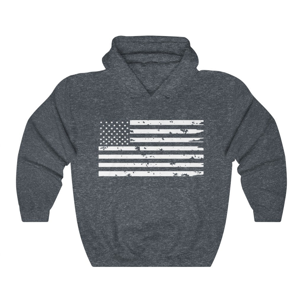 Weathered Flag Hooded Sweatshirt