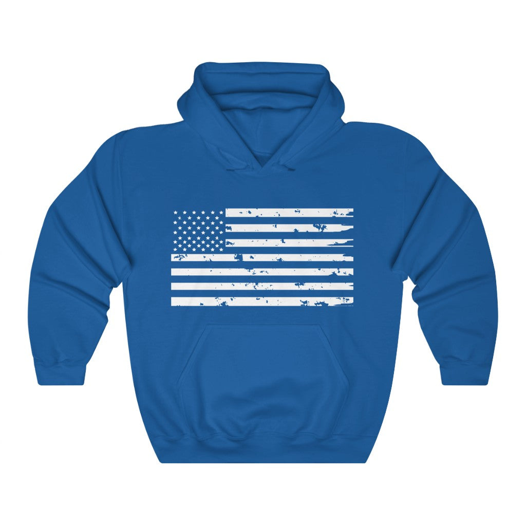 Weathered Flag Hooded Sweatshirt