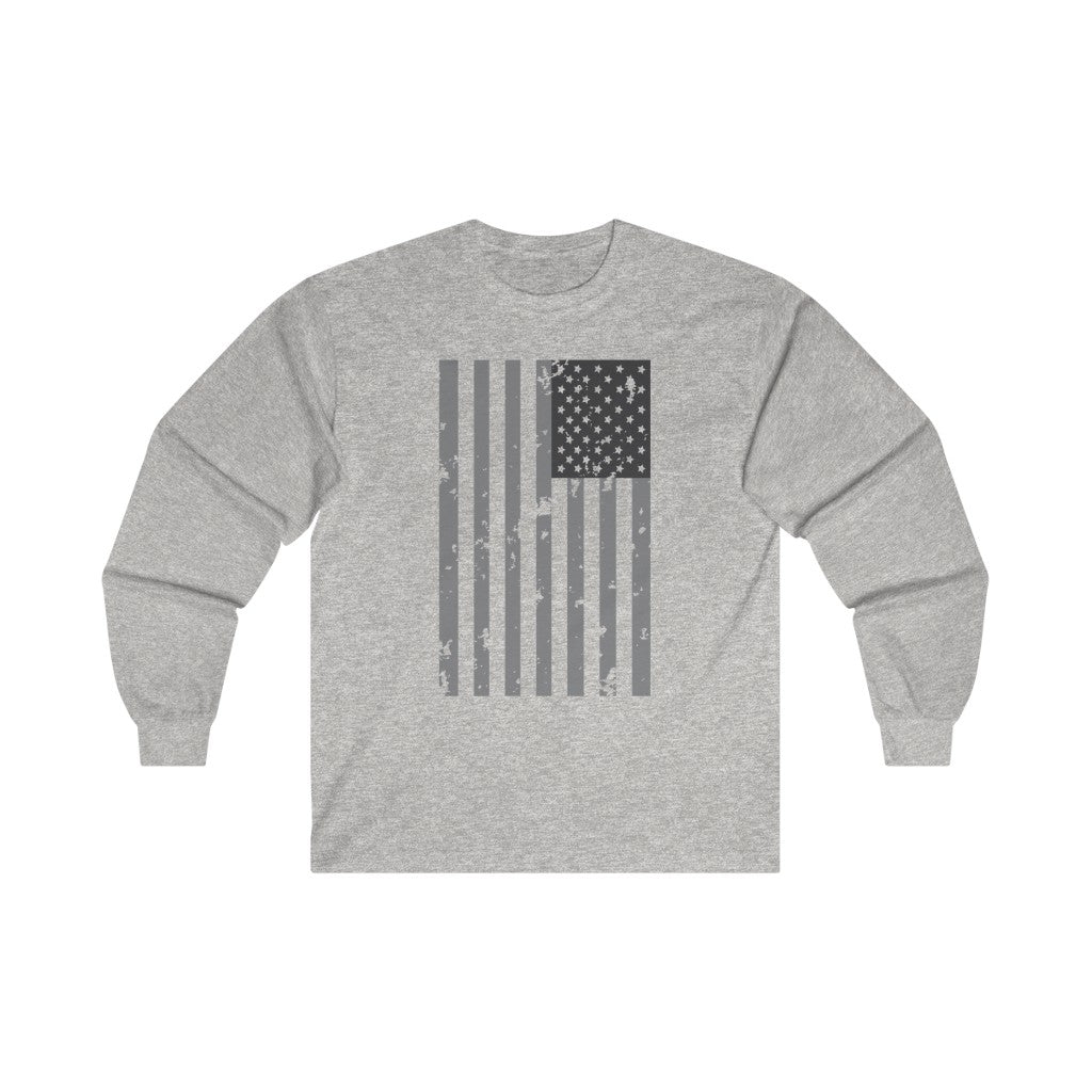 Inverted Weathered Flag Long Sleeve Shirt