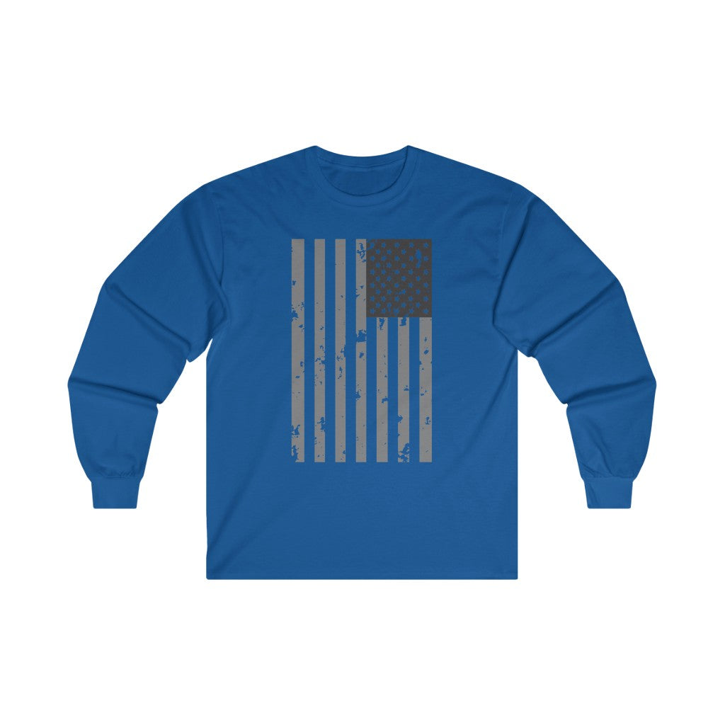 Inverted Weathered Flag Long Sleeve Shirt