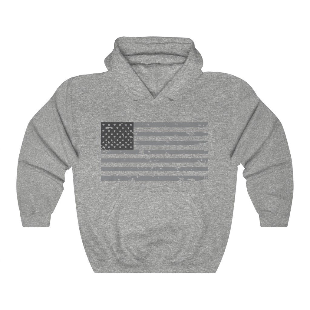 Inverted Weathered Flag Hooded Sweatshirt