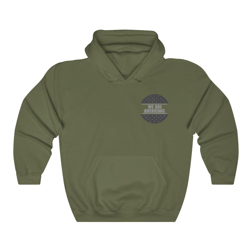 We Are Americans Basic Circle Hooded Sweatshirt