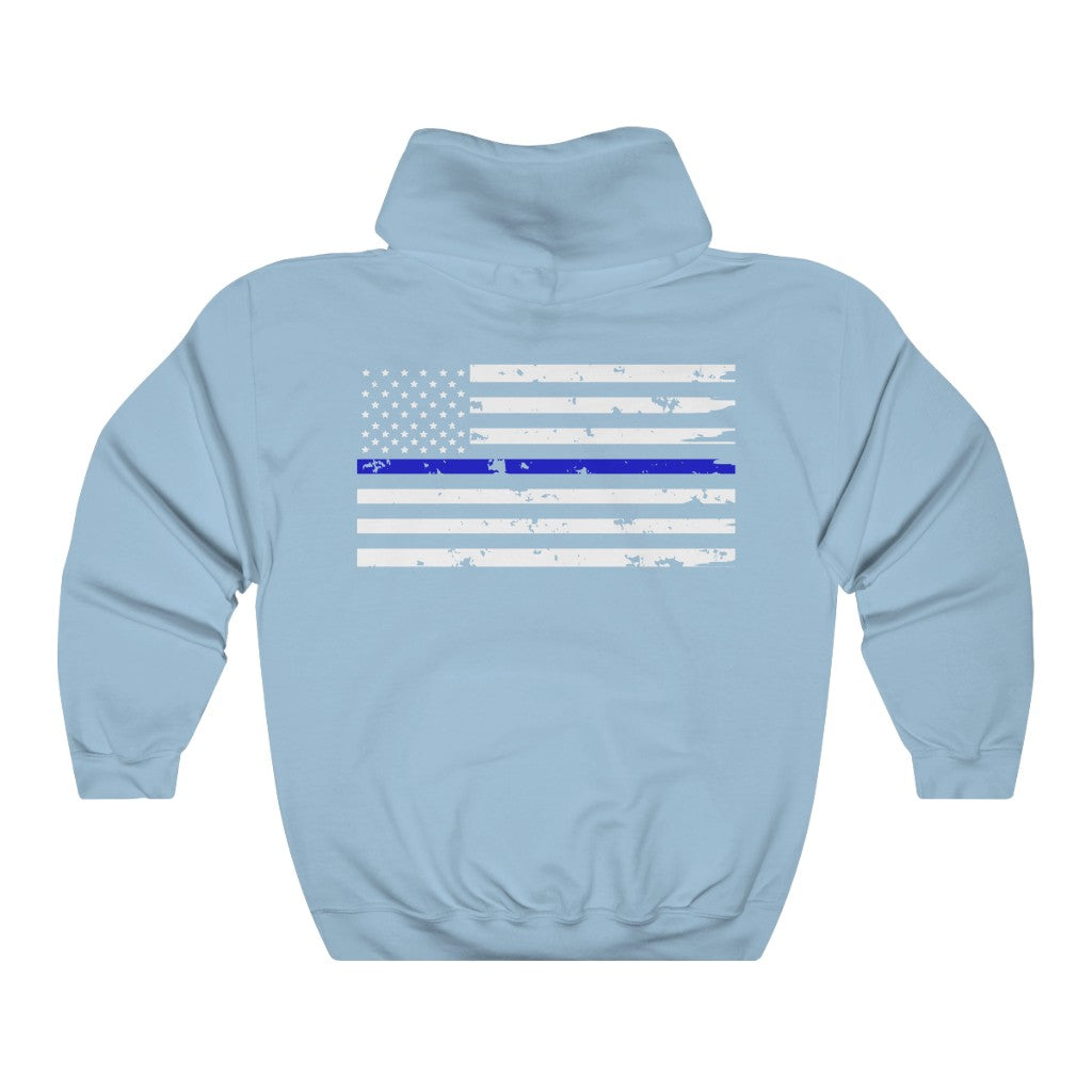 Blue Line Flag Hooded Sweatshirt