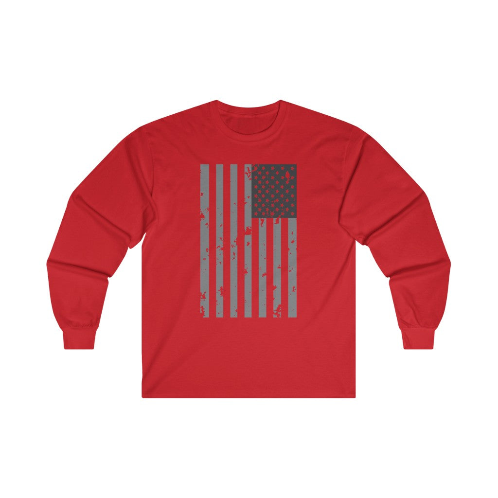 Inverted Weathered Flag Long Sleeve Shirt