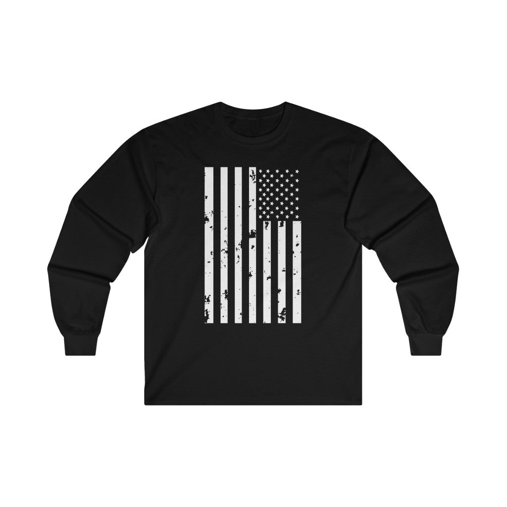 Weathered Flag Long Sleeve Shirt