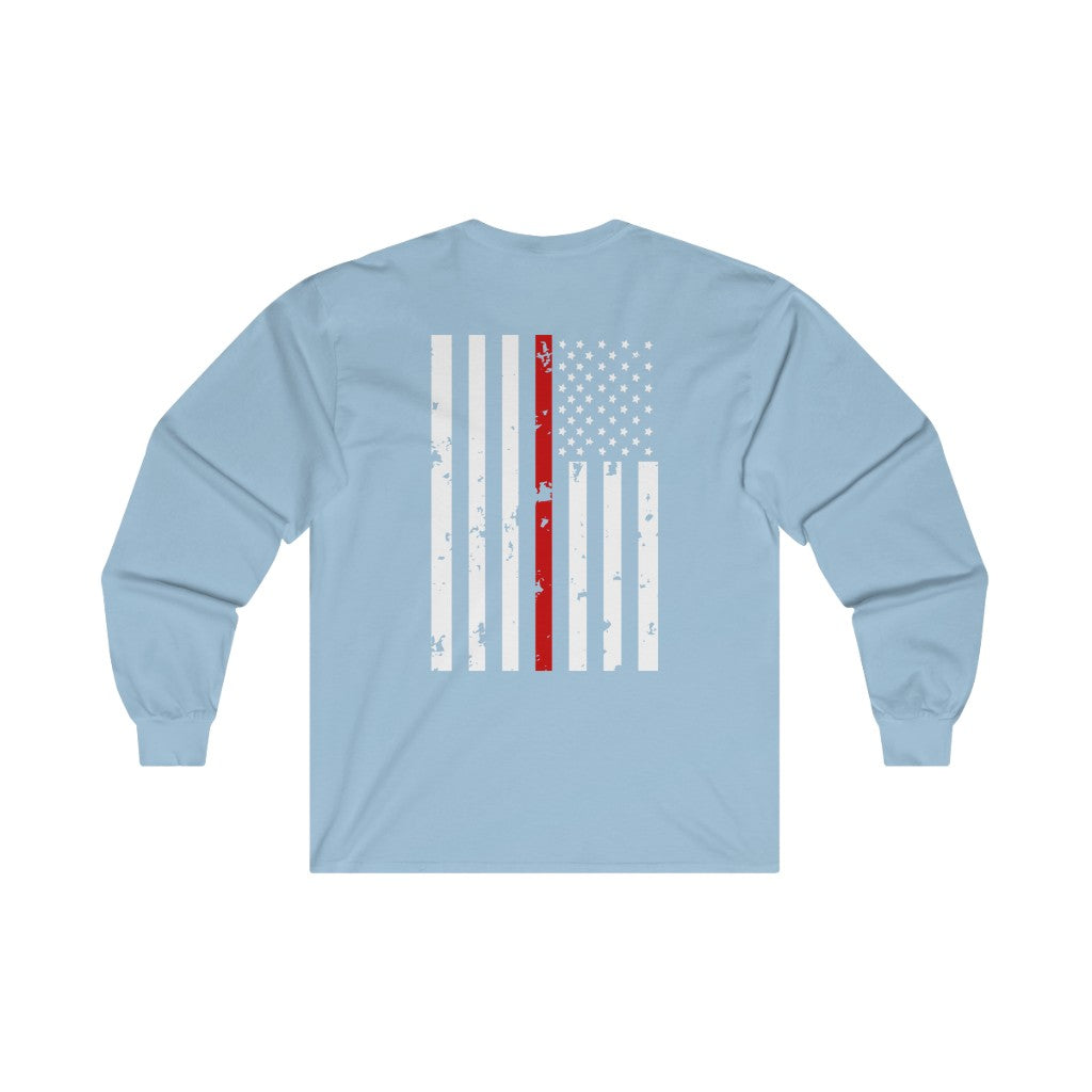 Red Line Flag Long Sleeve Shirt