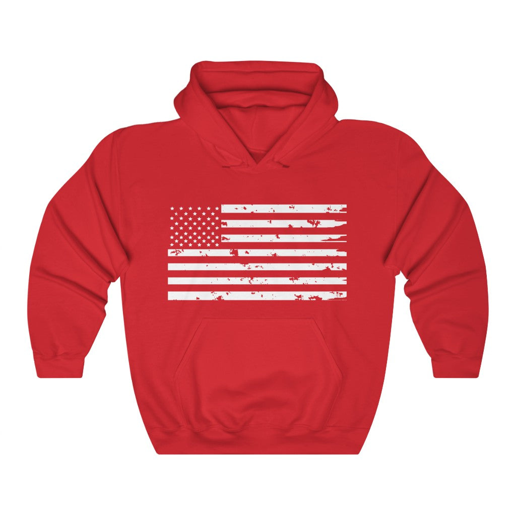 Weathered Flag Hooded Sweatshirt