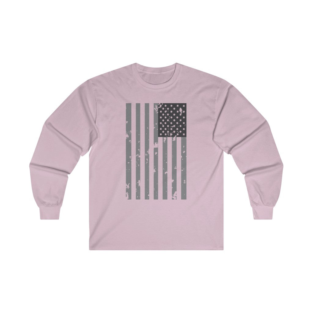 Inverted Weathered Flag Long Sleeve Shirt
