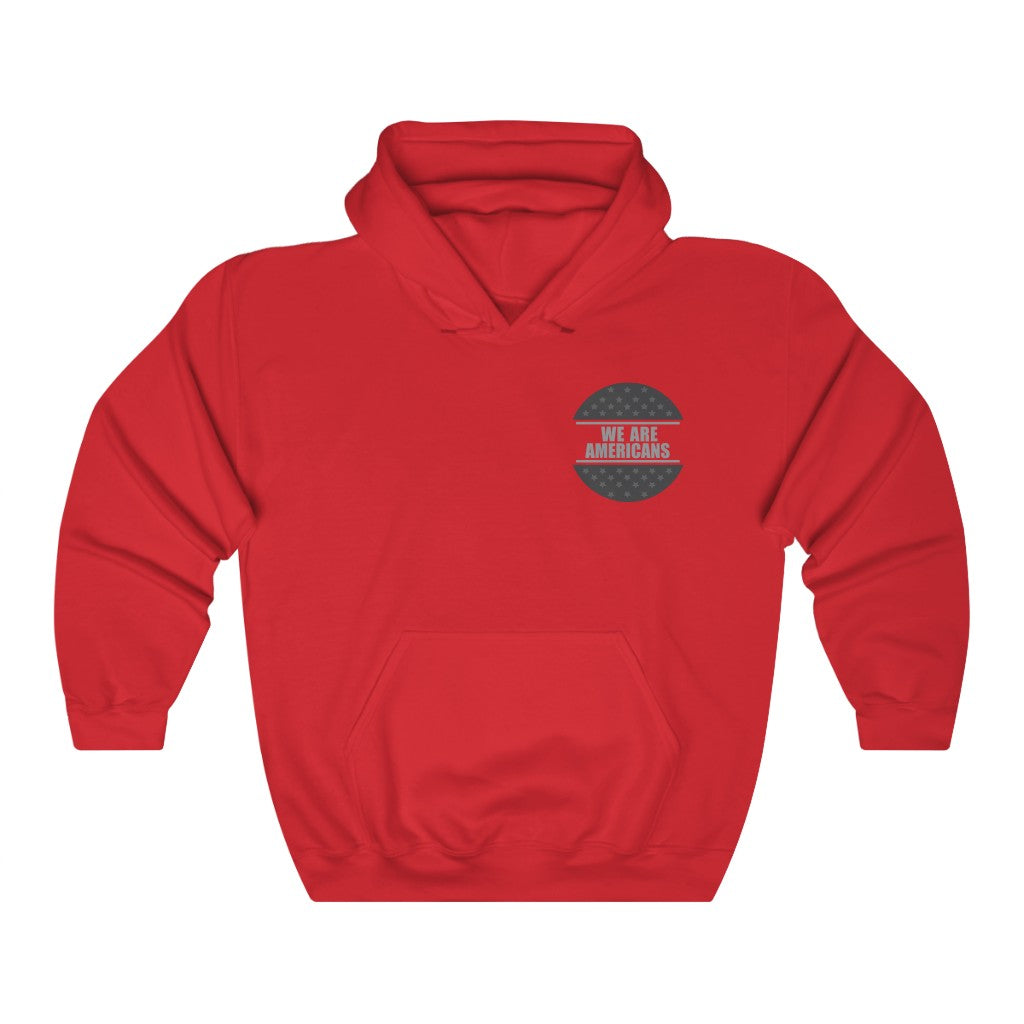 We Are Americans Basic Circle Hooded Sweatshirt
