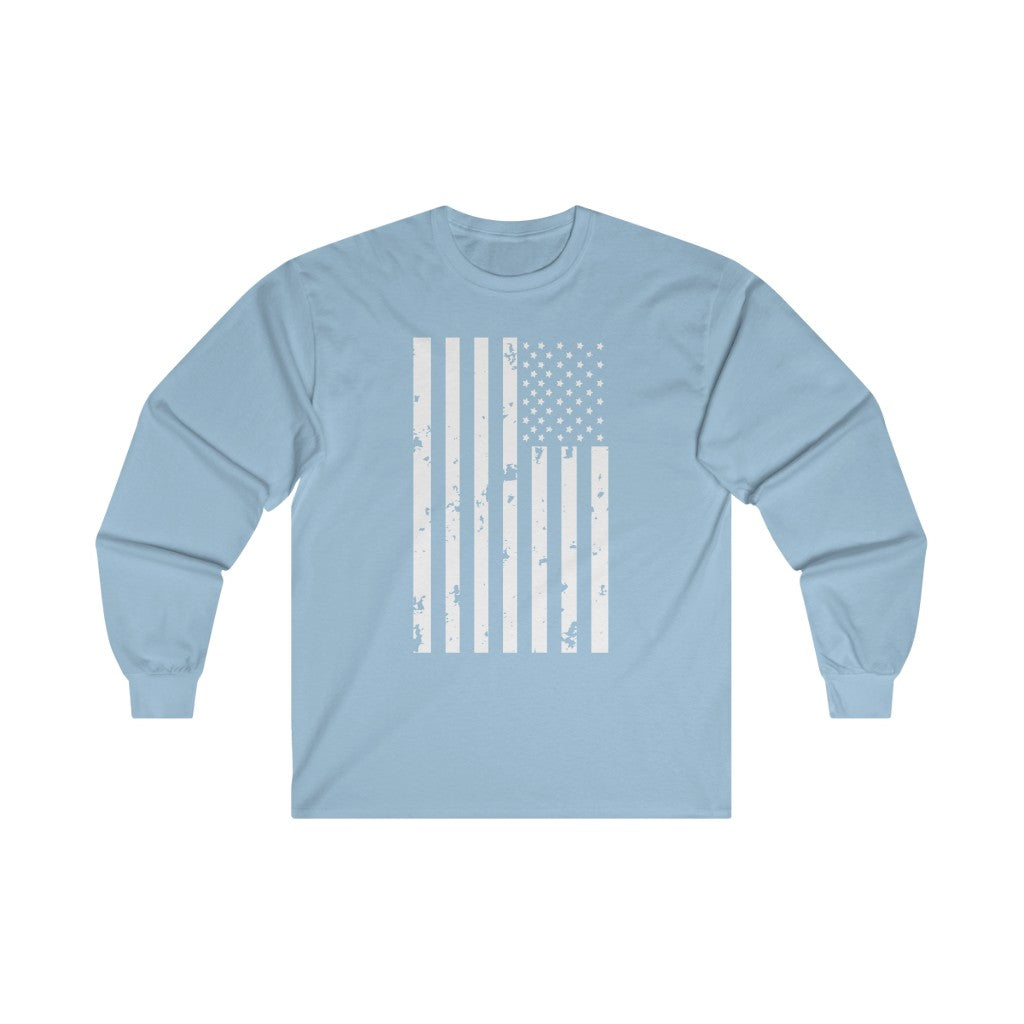 Weathered Flag Long Sleeve Shirt