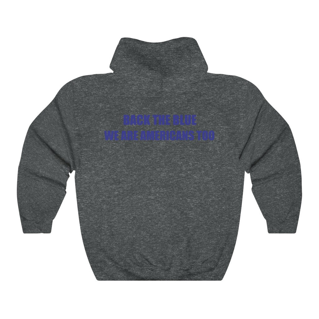 Back The Blue Hooded Sweatshirt