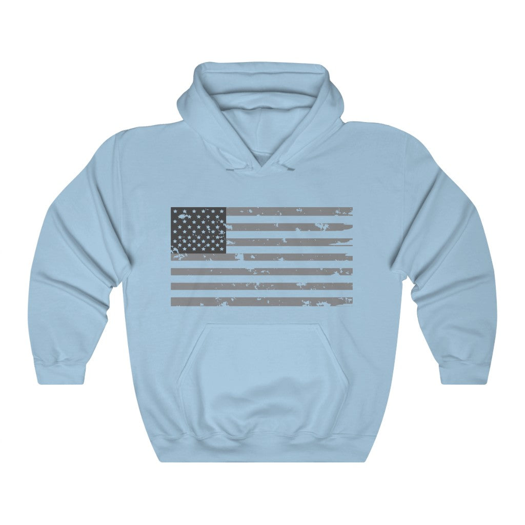 Inverted Weathered Flag Hooded Sweatshirt