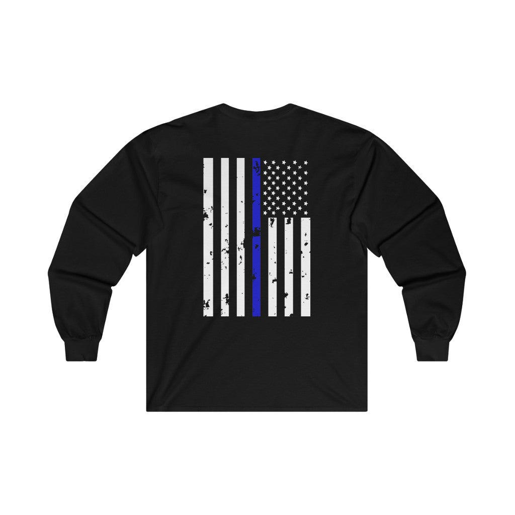 Blue Line Flag Long Sleeve Shirt