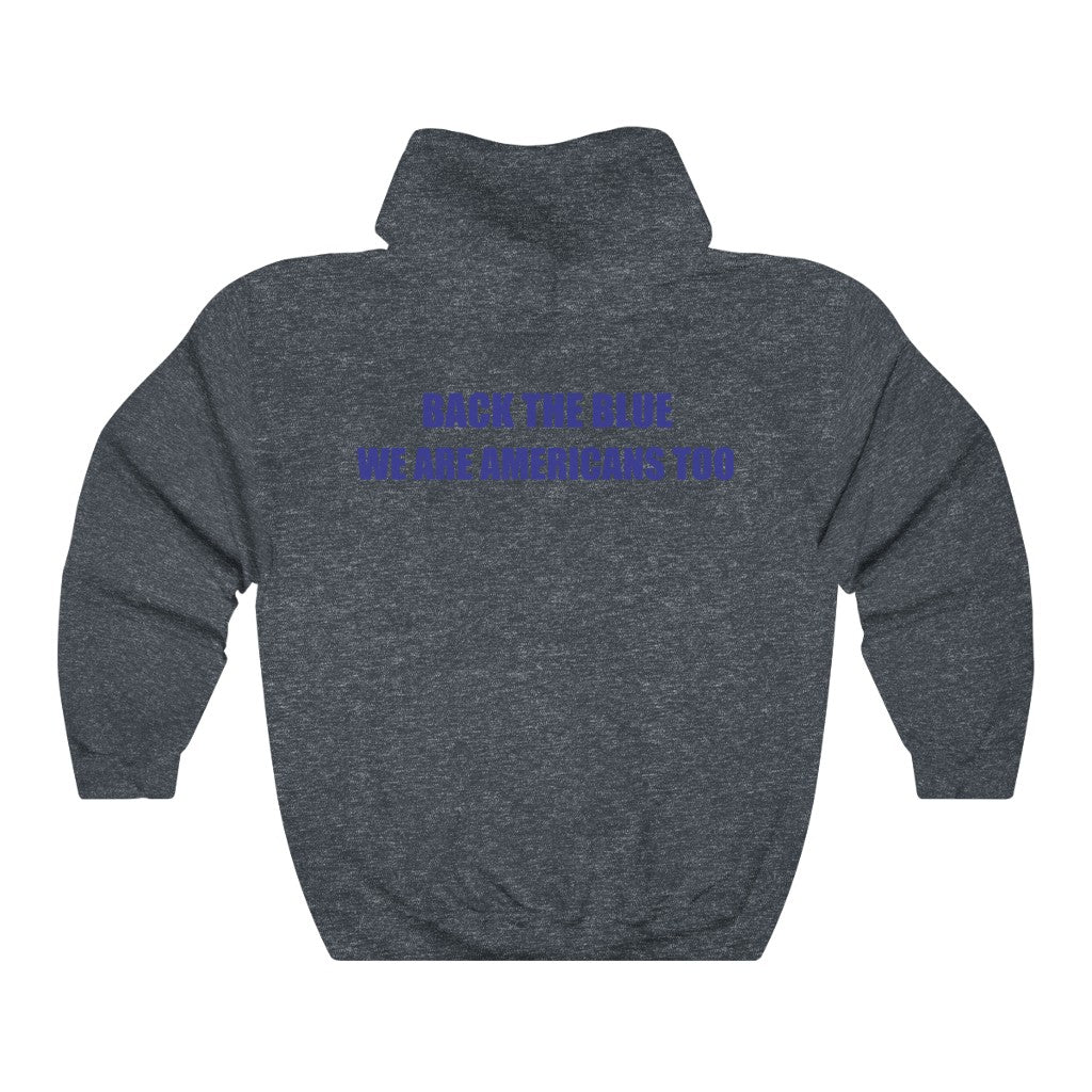 Back The Blue Hooded Sweatshirt