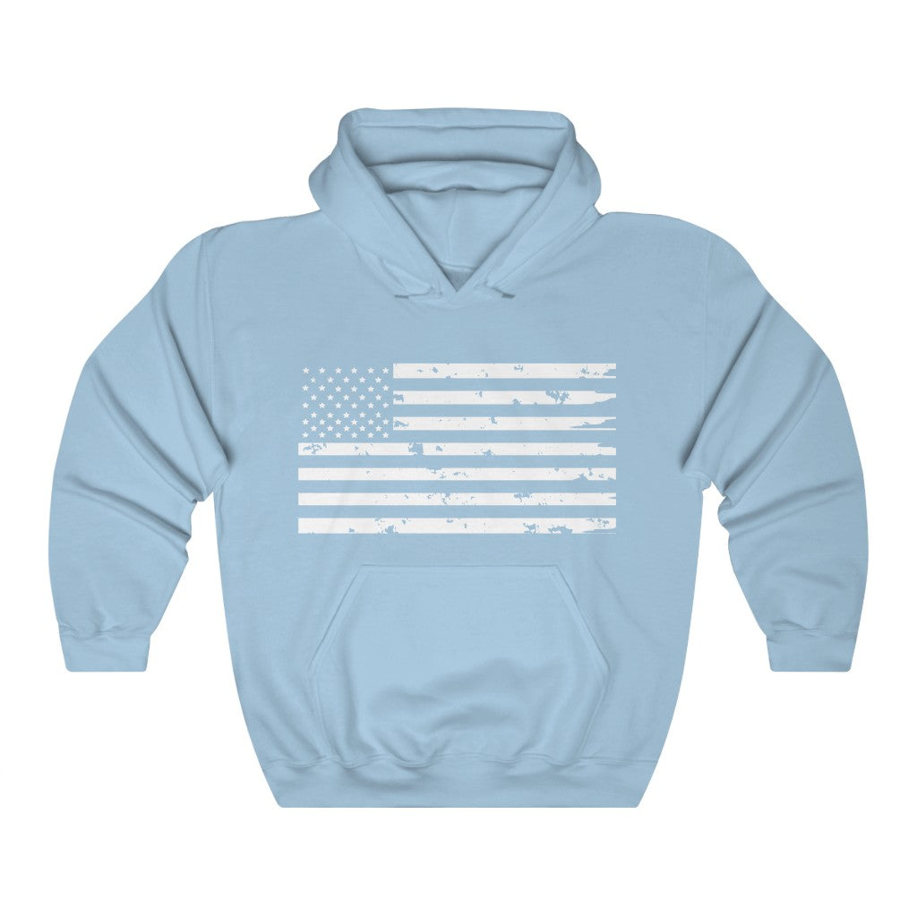 Weathered Flag Hooded Sweatshirt