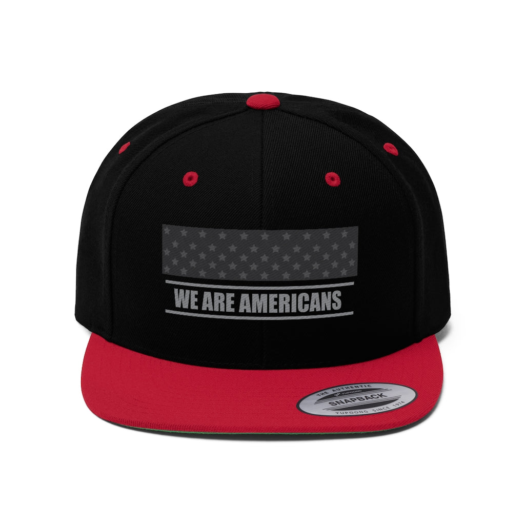 We Are Americans Flat Bill Hat