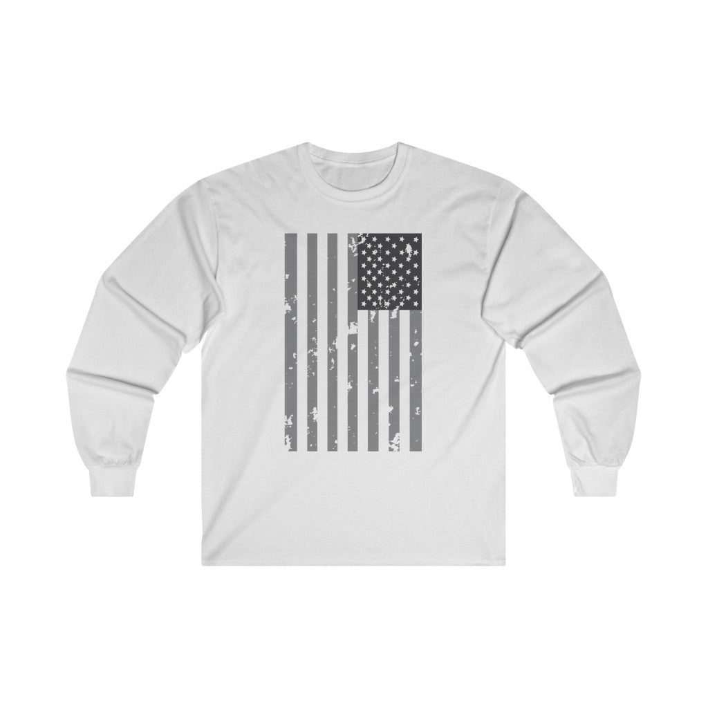 Inverted Weathered Flag Long Sleeve Shirt
