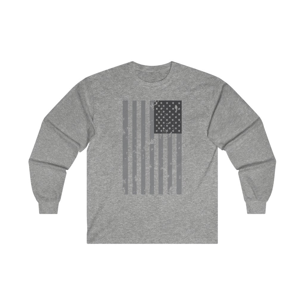 Inverted Weathered Flag Long Sleeve Shirt