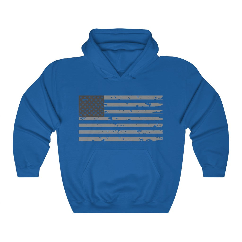 Inverted Weathered Flag Hooded Sweatshirt