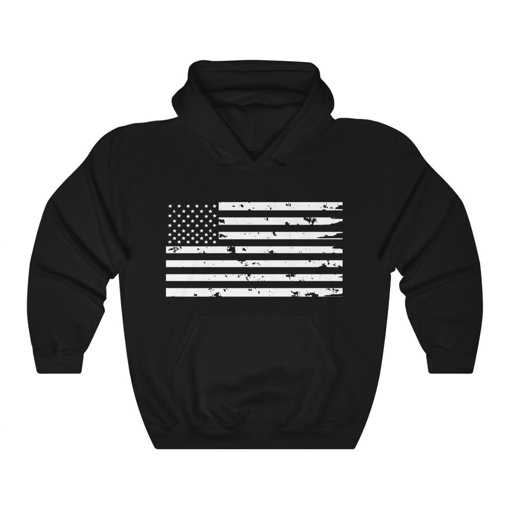 Weathered Flag Hooded Sweatshirt