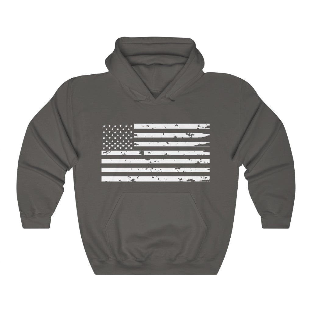 Weathered Flag Hooded Sweatshirt