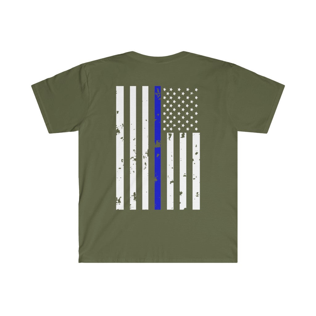 Blue Line Flag T-Shirt