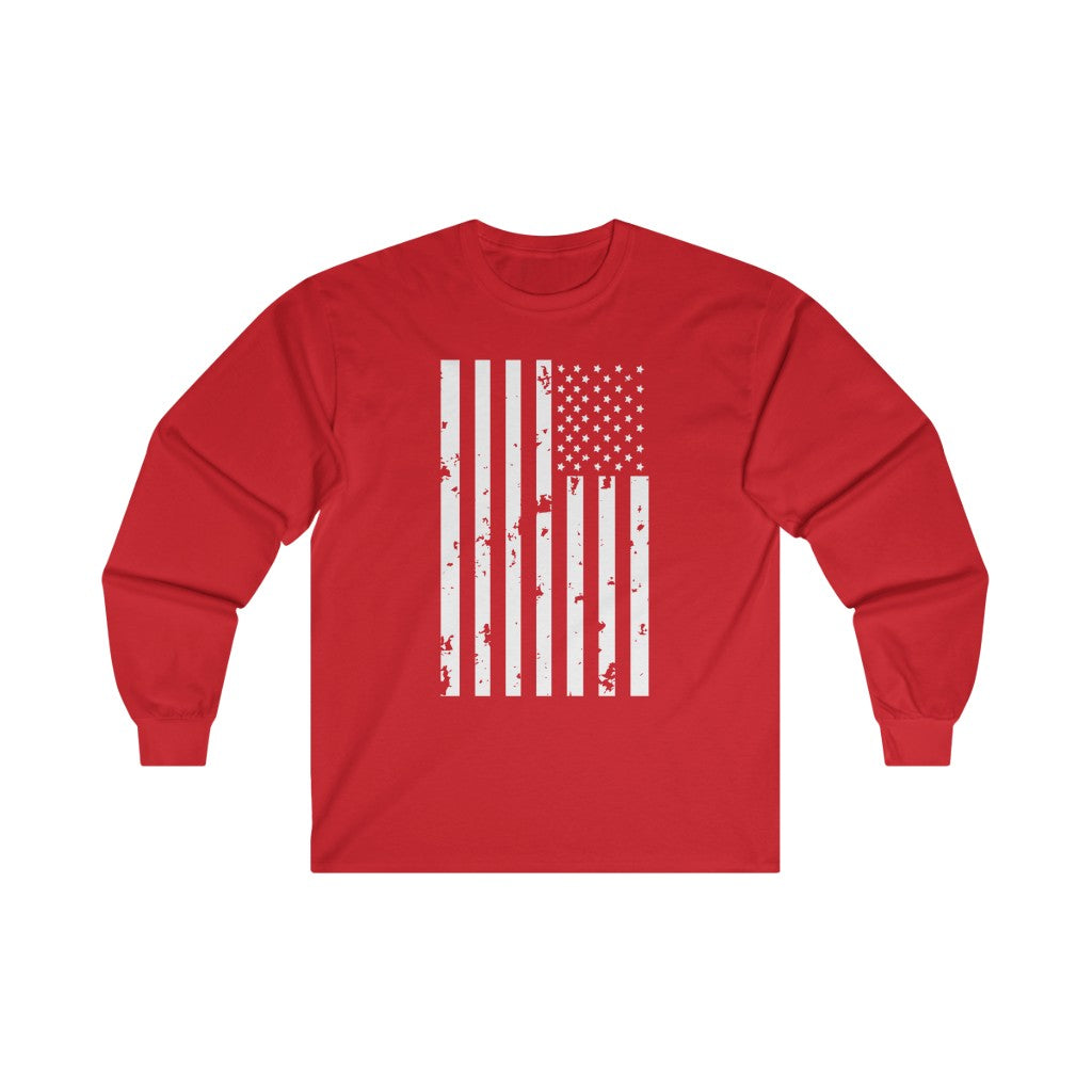 Weathered Flag Long Sleeve Shirt