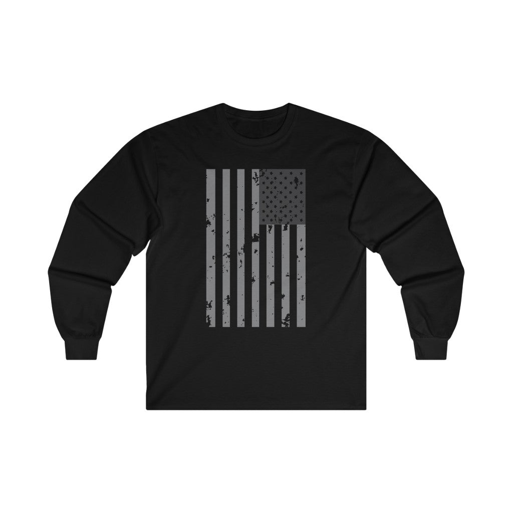 Inverted Weathered Flag Long Sleeve Shirt