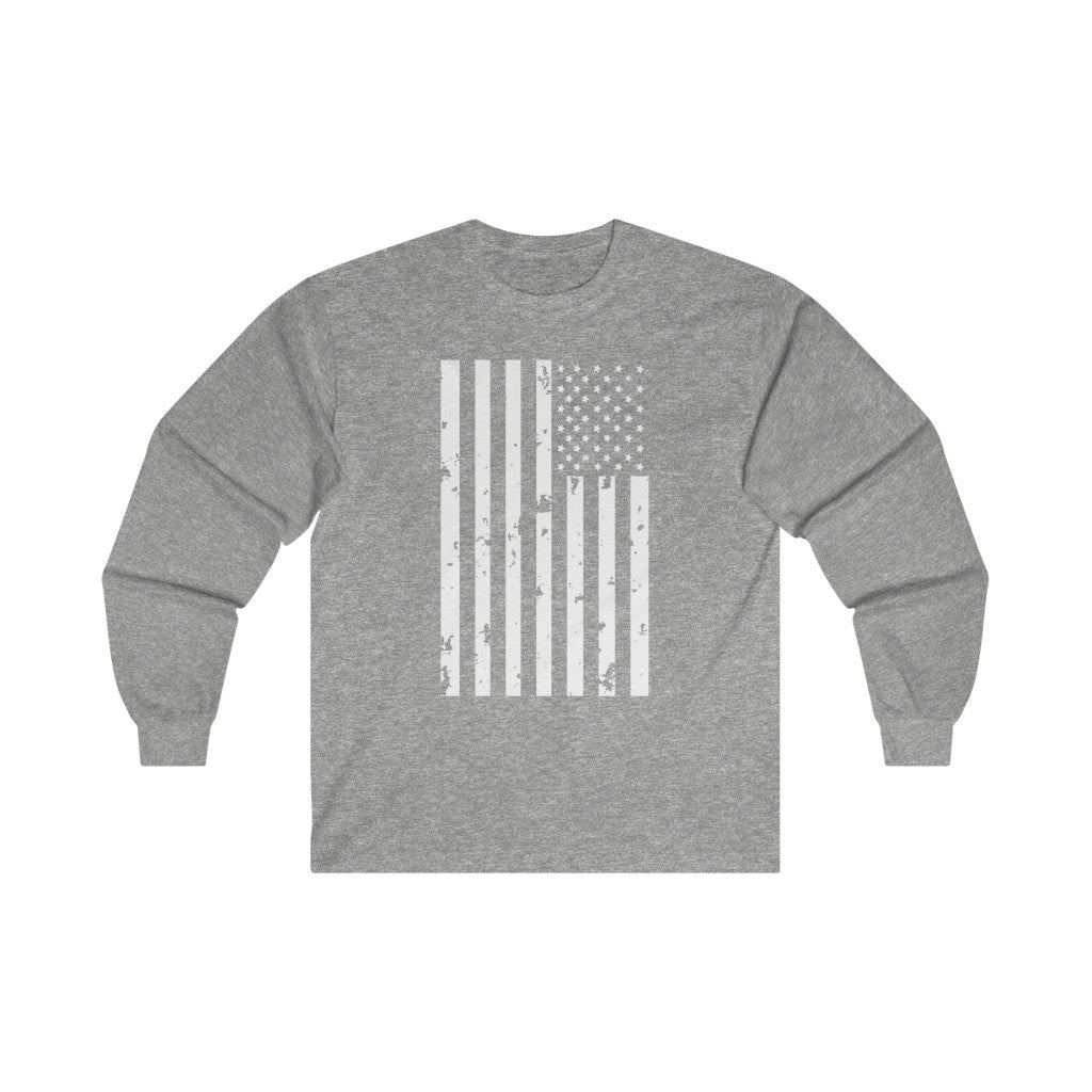 Weathered Flag Long Sleeve Shirt