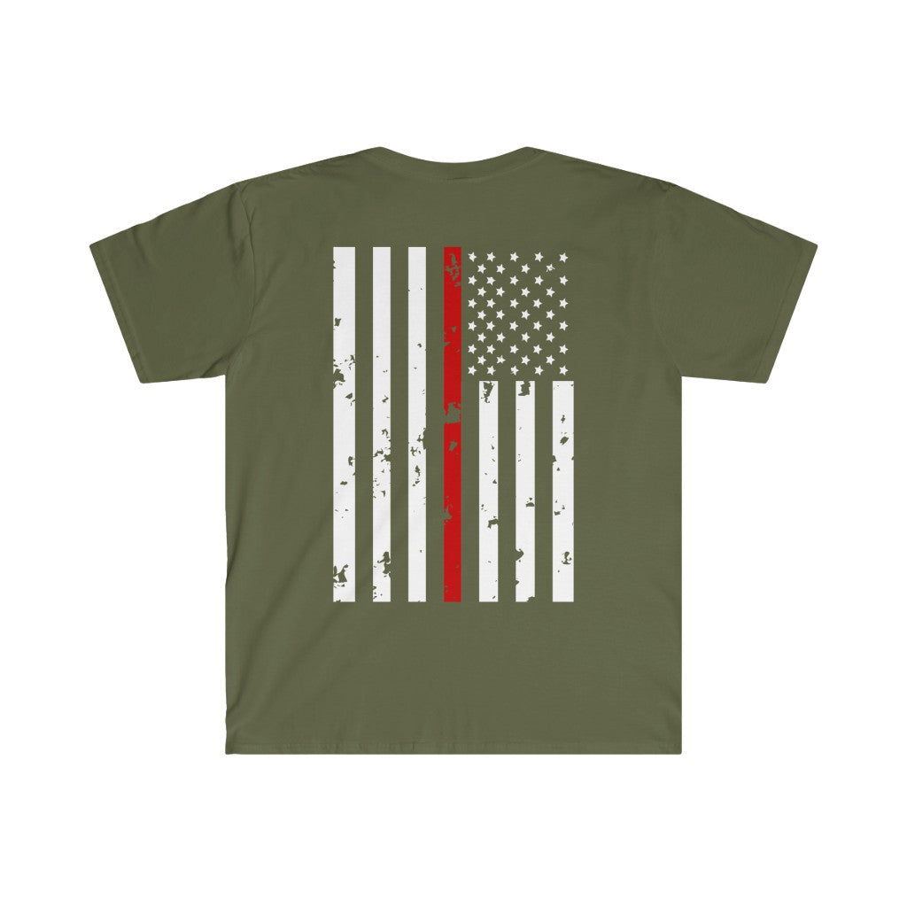 Red Line Flag T-Shirt