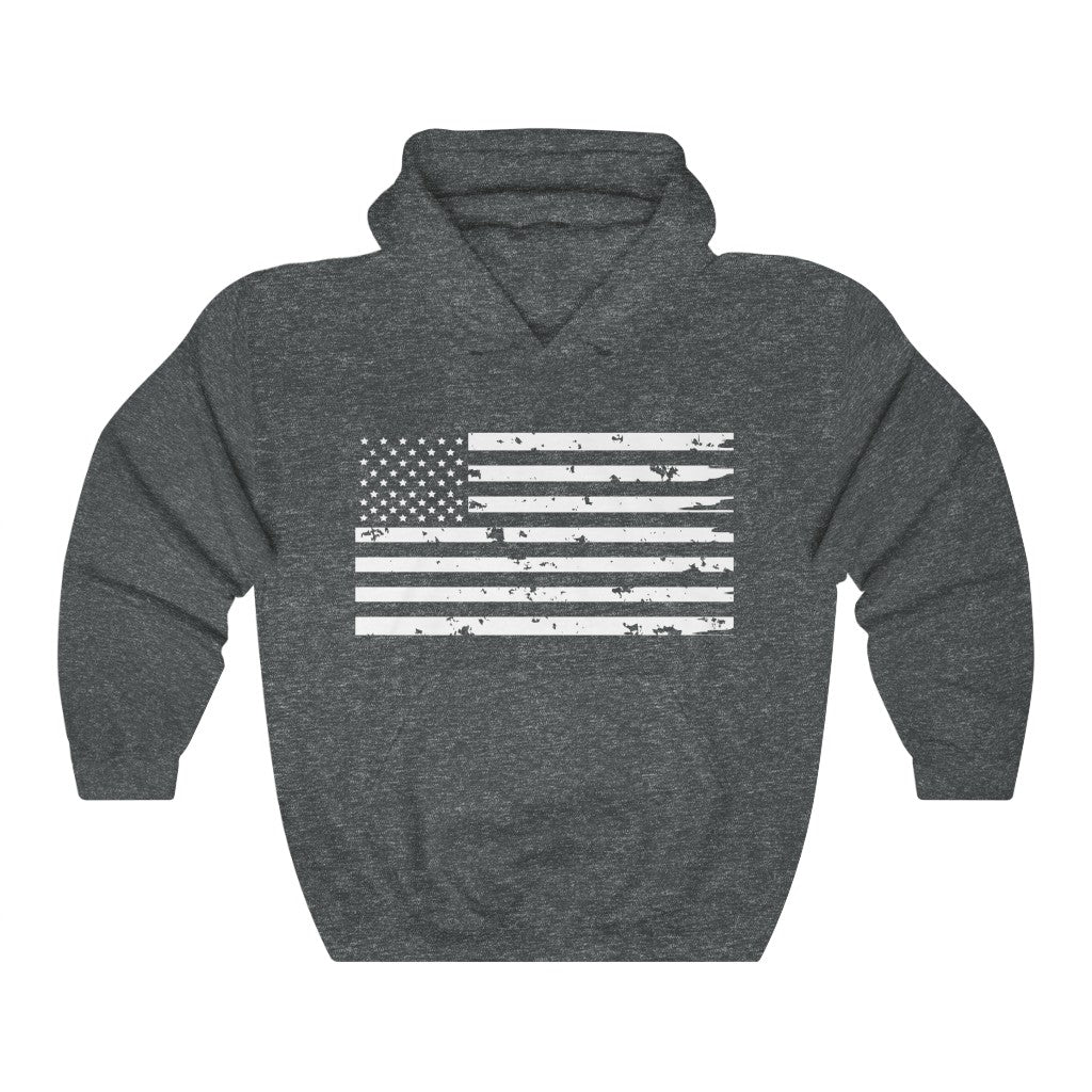 Weathered Flag Hooded Sweatshirt